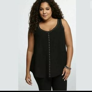 Torrid black grommet tank